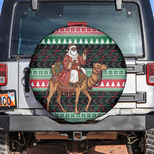 Sudan Christmas Santa Dromedary Camel Spare Tire Cover Sudanese Tobe Inspired Textile