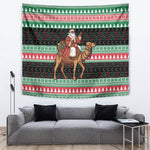 Sudan Christmas Santa Dromedary Camel Tapestry Sudanese Tobe Inspired Textile
