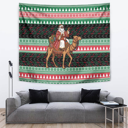 Sudan Christmas Santa Dromedary Camel Tapestry Sudanese Tobe Inspired Textile
