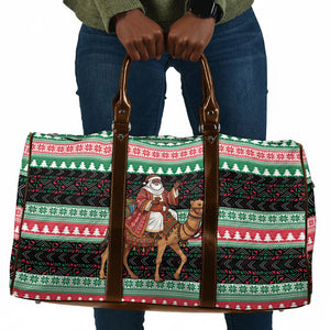 Sudan Christmas Santa Dromedary Camel Travel Bag Sudanese Tobe Inspired Textile
