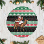 Sudan Christmas Santa Dromedary Camel Tree Skirt Sudanese Tobe Inspired Textile