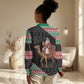 Sudan Christmas Santa Dromedary Camel Women Casual Shirt Sudanese Tobe Inspired Textile