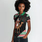 Sudan Christmas Santa Dromedary Camel Women Polo Shirt Sudanese Tobe Inspired Textile