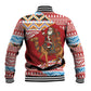 Morocco Christmas Santa Dromedary Camel Baseball Jacket Berber Amazigh Geometric Motifs