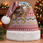 Morocco Christmas Santa Dromedary Camel Christmas Santa Hat Berber Amazigh Geometric Motifs