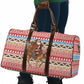 Morocco Christmas Santa Dromedary Camel Travel Bag Berber Amazigh Geometric Motifs