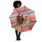 Morocco Christmas Santa Dromedary Camel Umbrella Berber Amazigh Geometric Motifs