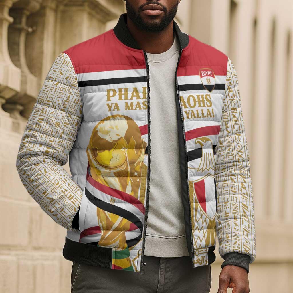 Personalized Egypt WC26 Future Champions Bomber Puffer Jacket Ya Masr Yalla