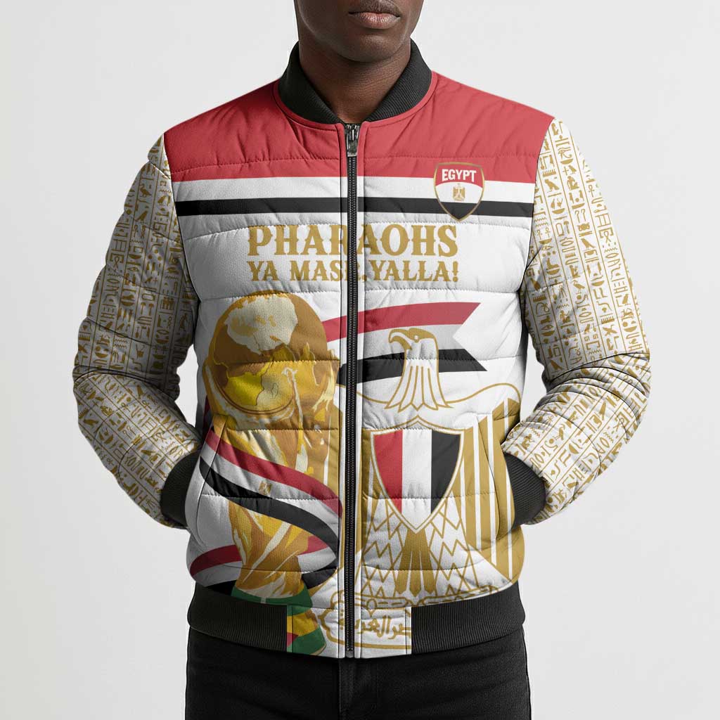 Personalized Egypt WC26 Future Champions Bomber Puffer Jacket Ya Masr Yalla