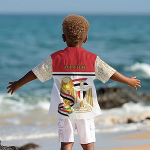 Personalized Egypt WC26 Future Champions Kid Hawaiian Shirt Ya Masr Yalla