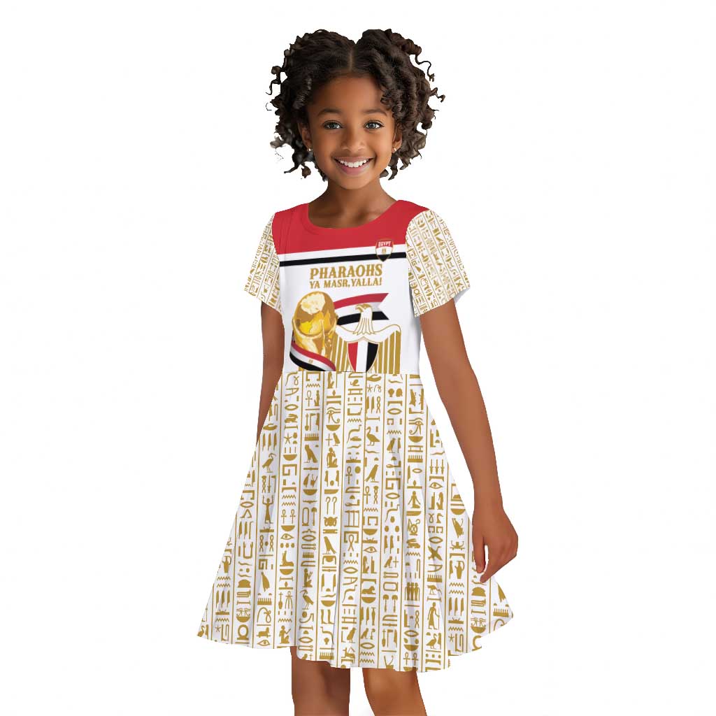 Personalized Egypt WC26 Future Champions Kid Short Sleeve Dress Ya Masr Yalla