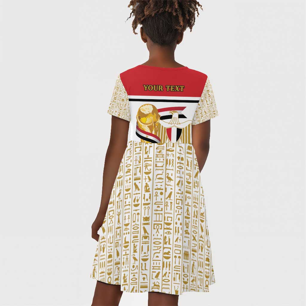 Personalized Egypt WC26 Future Champions Kid Short Sleeve Dress Ya Masr Yalla