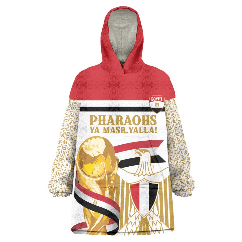 Personalized Egypt WC26 Future Champions Kid Wearable Blanket Hoodie Ya Masr Yalla
