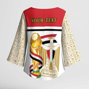 Personalized Egypt WC26 Future Champions Kimono Sleeve Blouse Ya Masr Yalla