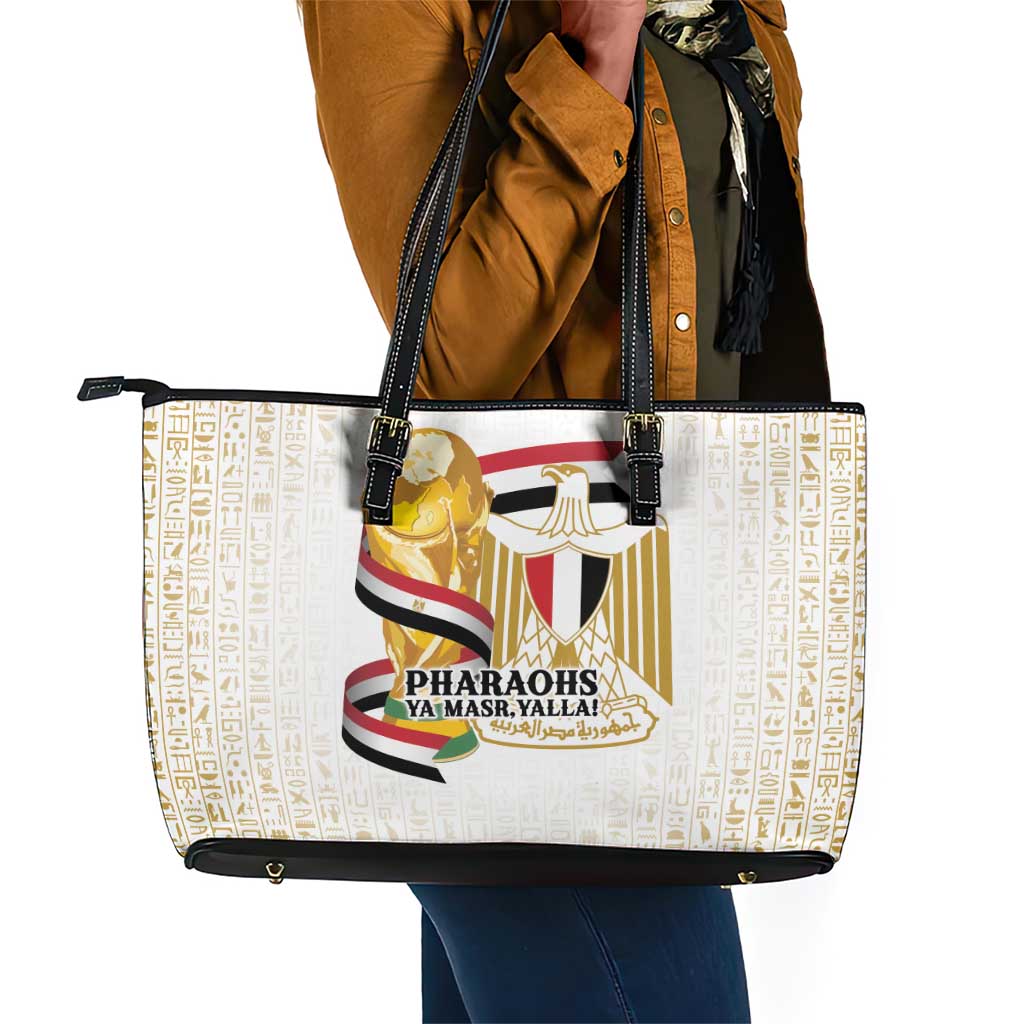 Egypt WC26 Future Champions Leather Tote Bag Ya Masr Yalla
