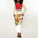 Personalized Egypt WC26 Future Champions Long Sleeve Bodycon Dress Ya Masr Yalla