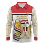 Personalized Egypt WC26 Future Champions Long Sleeve Polo Shirt Ya Masr Yalla