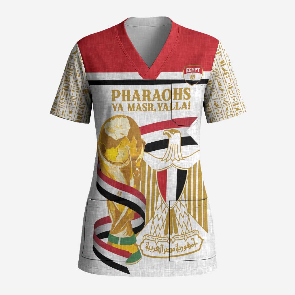 Personalized Egypt WC26 Future Champions Scrub Top Ya Masr Yalla