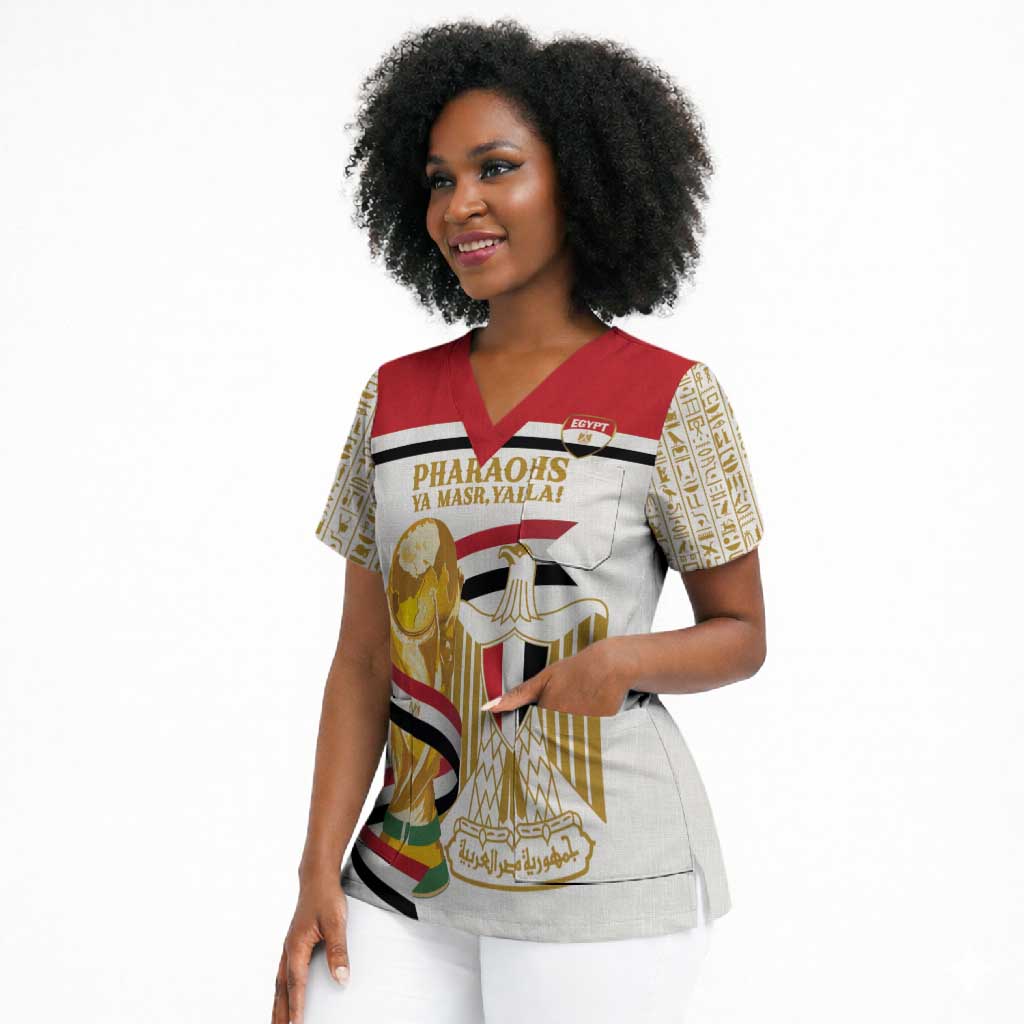 Personalized Egypt WC26 Future Champions Scrub Top Ya Masr Yalla