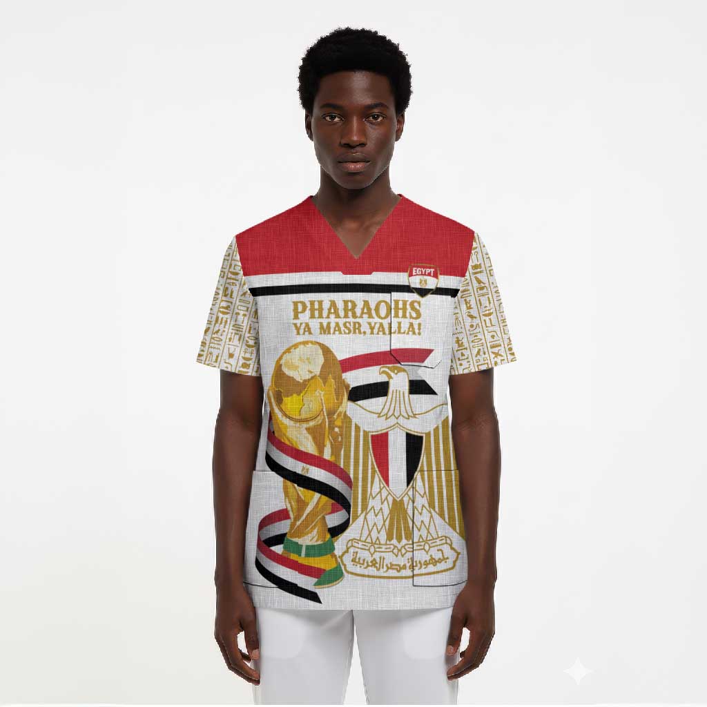 Personalized Egypt WC26 Future Champions Scrub Top Ya Masr Yalla