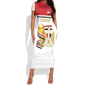 Personalized Egypt WC26 Future Champions Short Sleeve Bodycon Dress Ya Masr Yalla