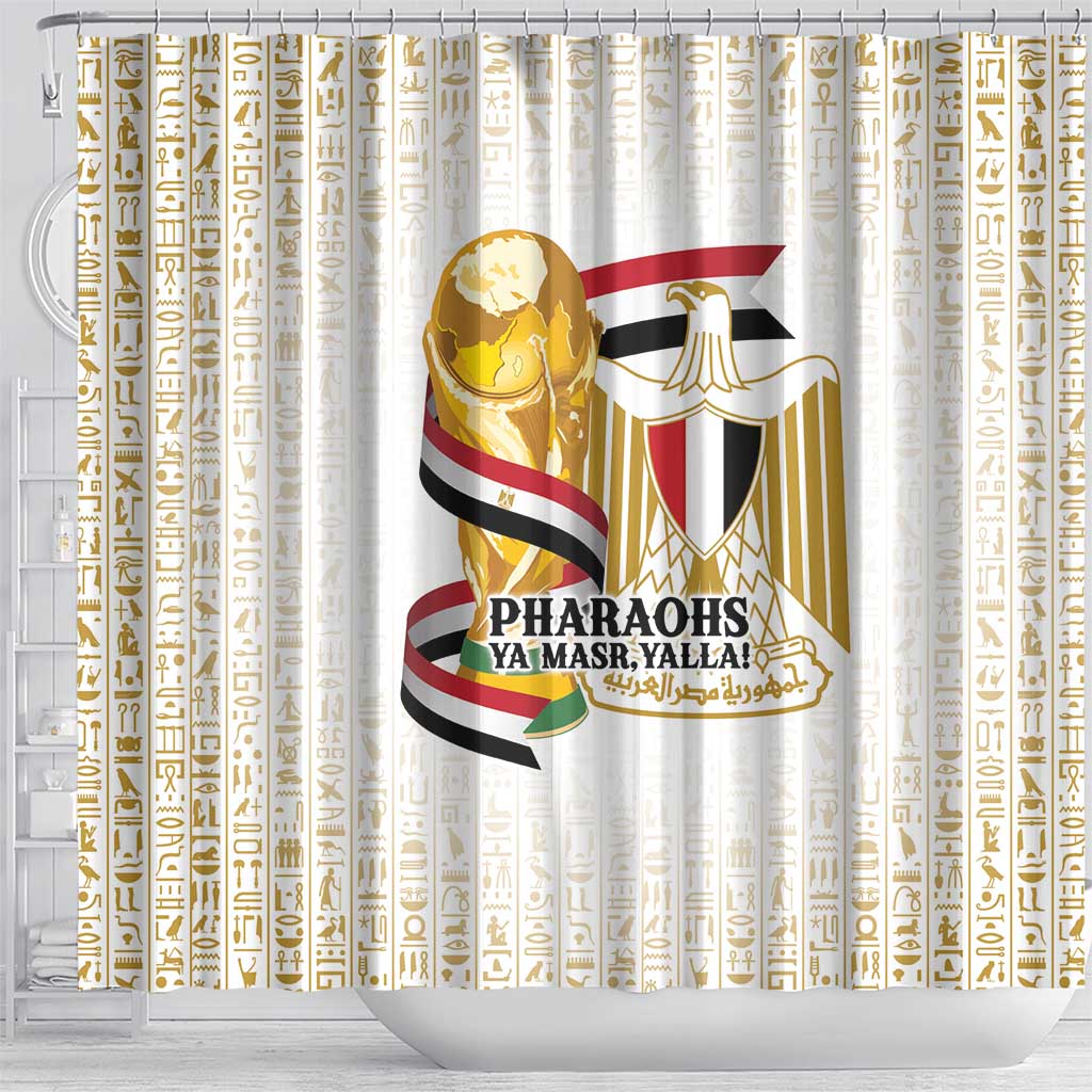 Egypt WC26 Future Champions Shower Curtain Ya Masr Yalla