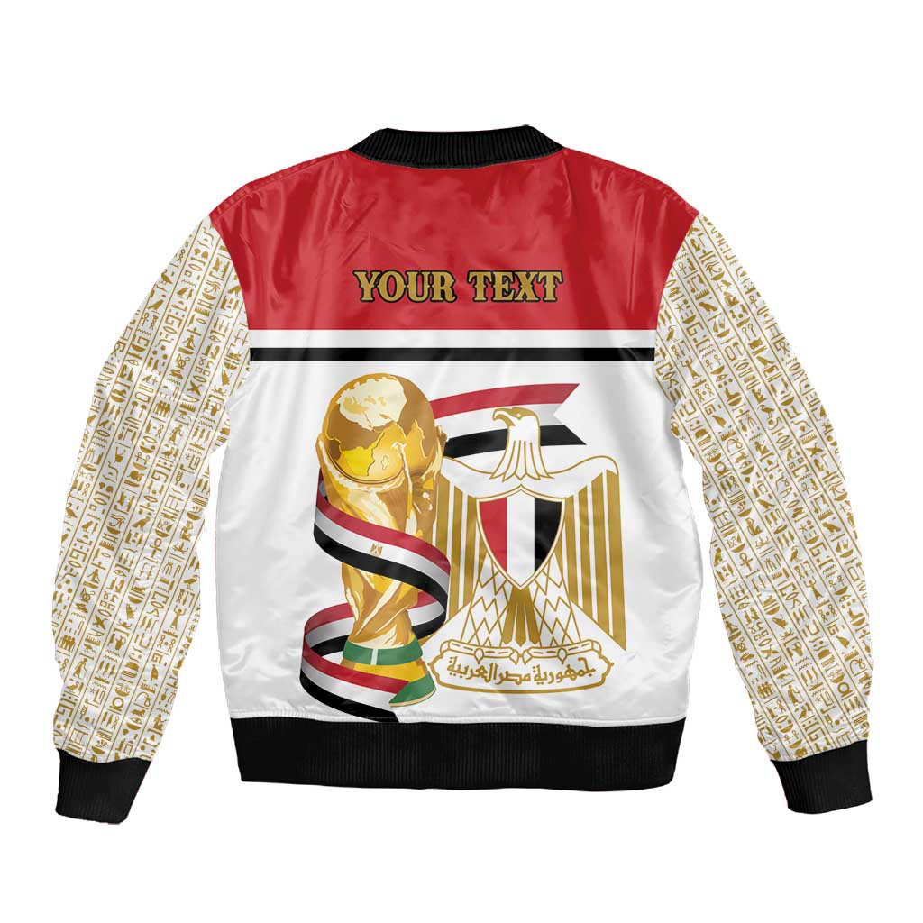 Personalized Egypt WC26 Future Champions Sleeve Zip Bomber Jacket Ya Masr Yalla