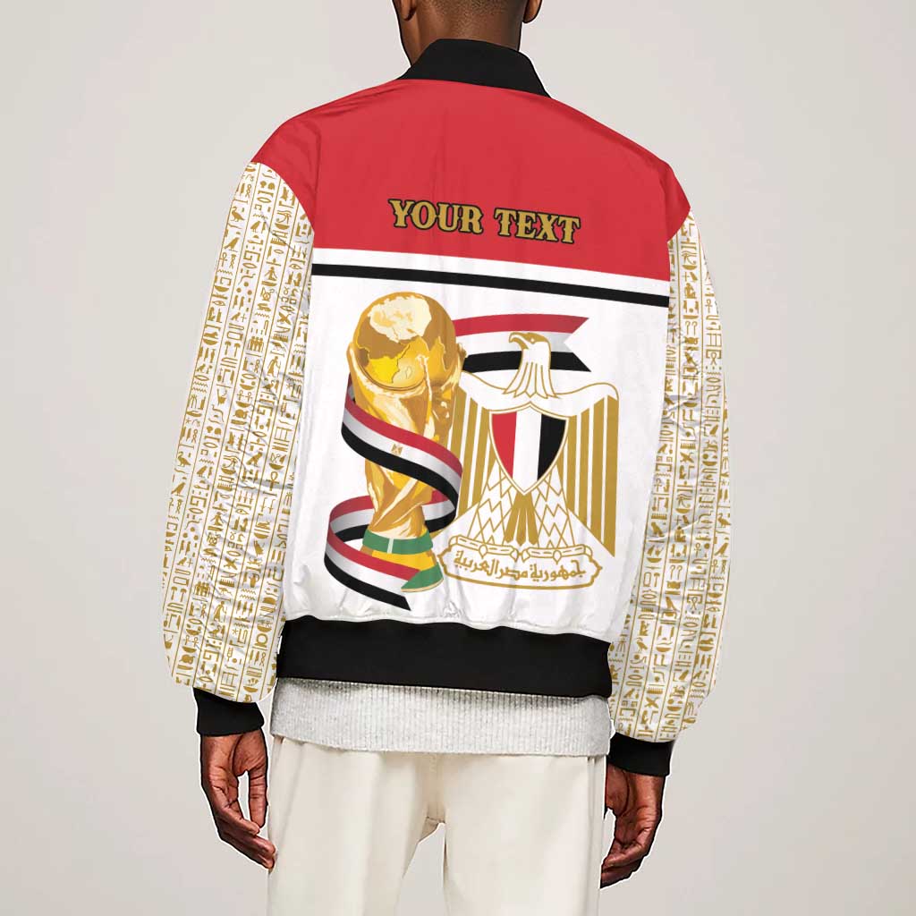Personalized Egypt WC26 Future Champions Sleeve Zip Bomber Jacket Ya Masr Yalla