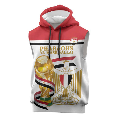 Personalized Egypt WC26 Future Champions Sleeveless Hoodie Ya Masr Yalla