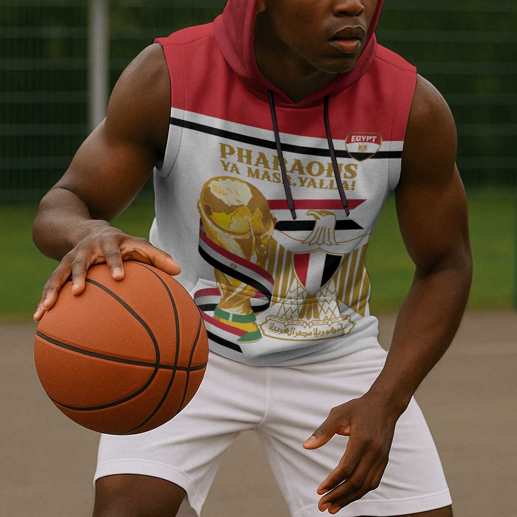 Personalized Egypt WC26 Future Champions Sleeveless Hoodie Ya Masr Yalla