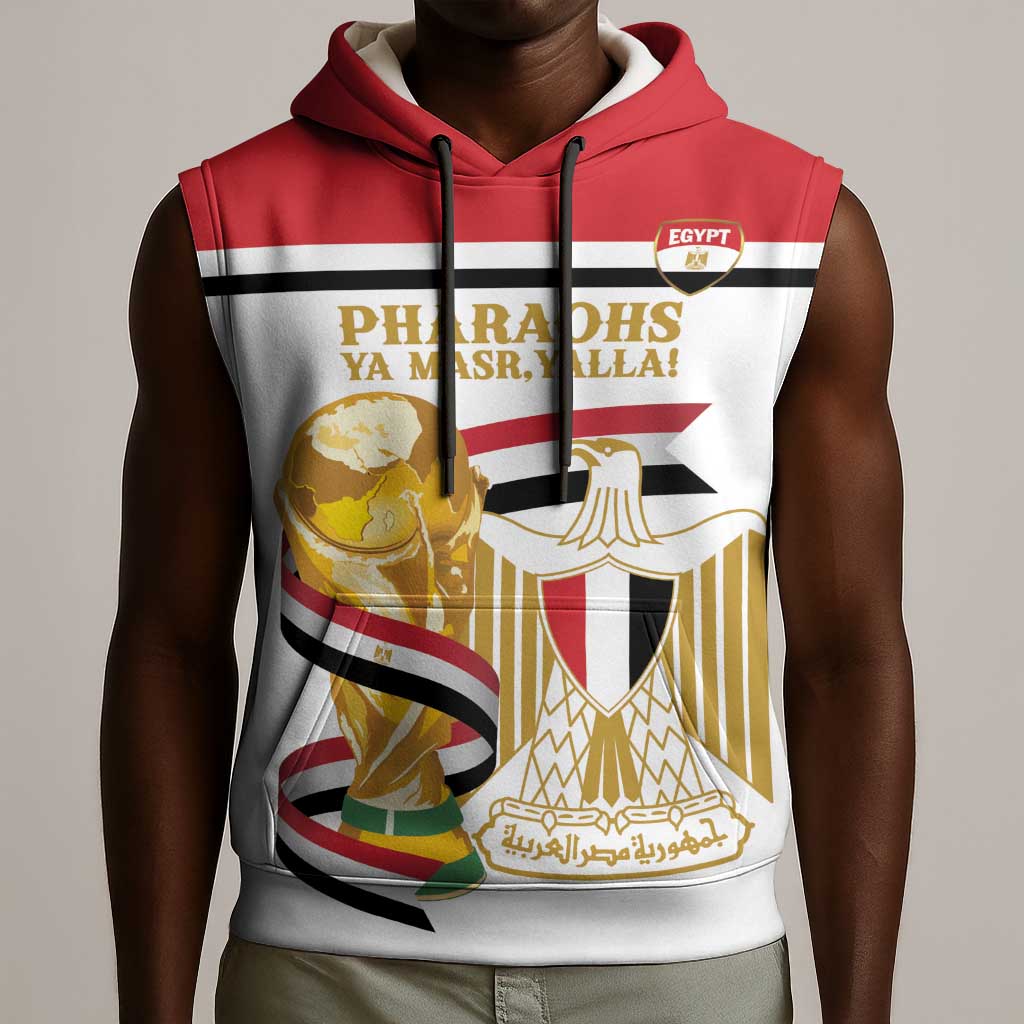 Personalized Egypt WC26 Future Champions Sleeveless Hoodie Ya Masr Yalla