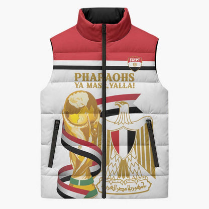 Personalized Egypt WC26 Future Champions Sleeveless Puffer Jacket Ya Masr Yalla
