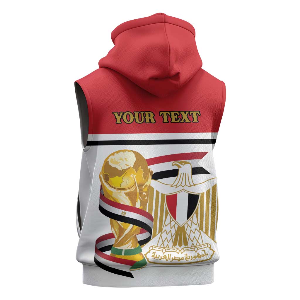 Personalized Egypt WC26 Future Champions Sleeveless Zip Hoodie Ya Masr Yalla
