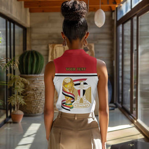 Personalized Egypt WC26 Future Champions Women Sleeveless Polo Shirt Ya Masr Yalla