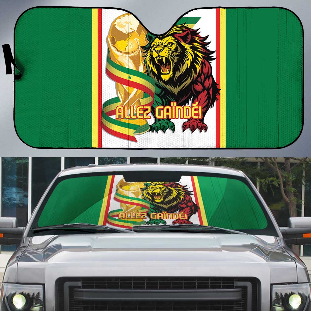 Senegal WC26 Future Champions Auto Sun Shade Lions de la Teranga Allez Gainde