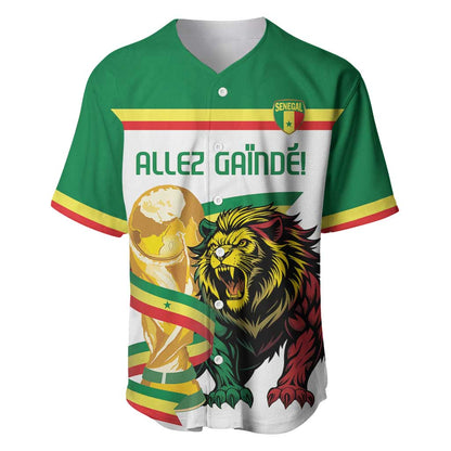 Personalized Senegal WC26 Future Champions Baseball Jersey Lions de la Teranga Allez Gainde