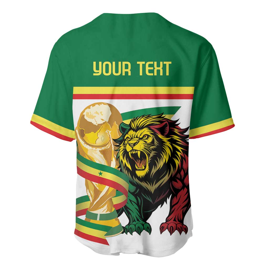 Personalized Senegal WC26 Future Champions Baseball Jersey Lions de la Teranga Allez Gainde