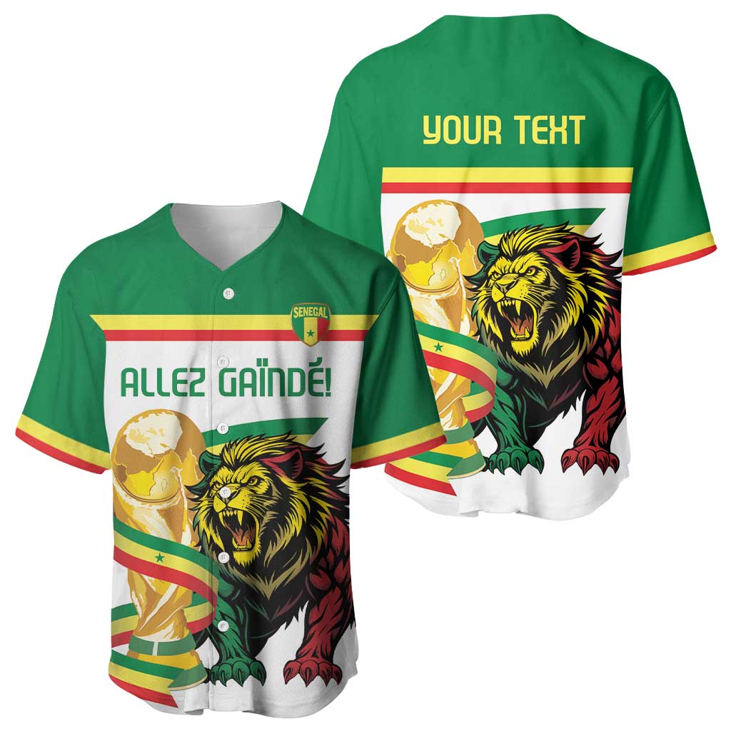 Personalized Senegal WC26 Future Champions Baseball Jersey Lions de la Teranga Allez Gainde