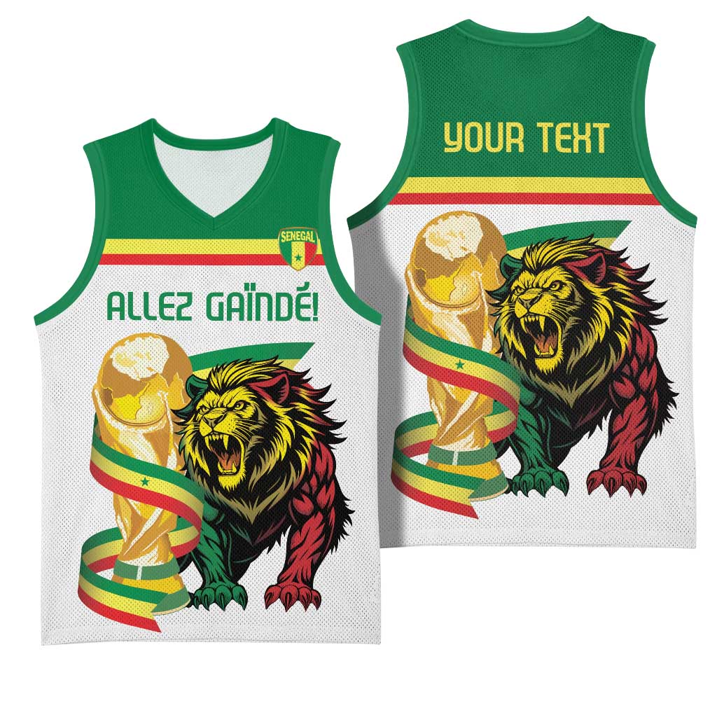Personalized Senegal WC26 Future Champions Basketball Jersey Lions de la Teranga Allez Gainde
