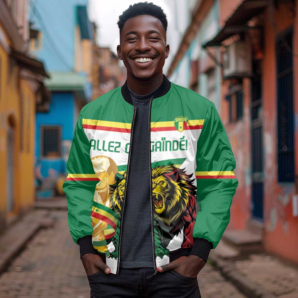 Personalized Senegal WC26 Future Champions Bomber Jacket Lions de la Teranga Allez Gainde