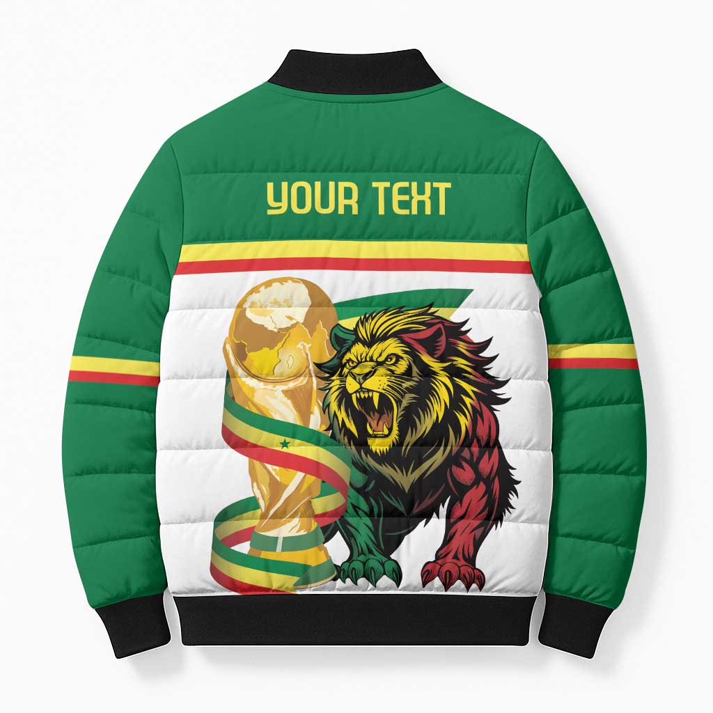 Personalized Senegal WC26 Future Champions Bomber Puffer Jacket Lions de la Teranga Allez Gainde