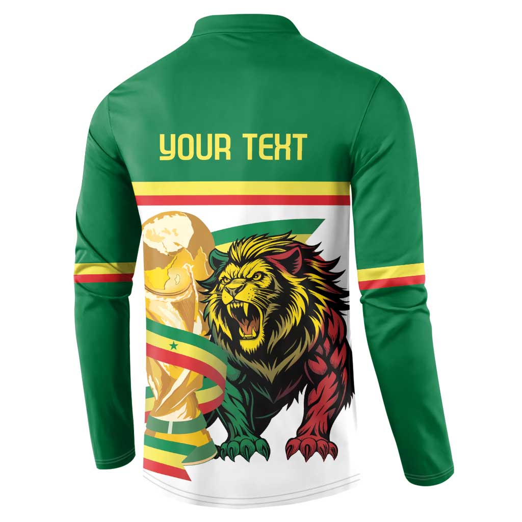 Personalized Senegal WC26 Future Champions Button Sweatshirt Lions de la Teranga Allez Gainde