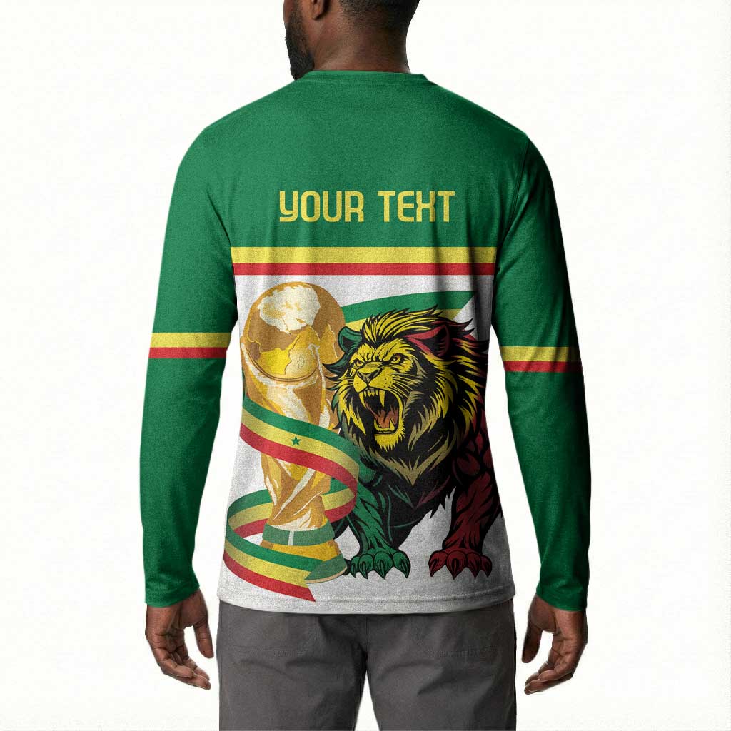 Personalized Senegal WC26 Future Champions Button Sweatshirt Lions de la Teranga Allez Gainde