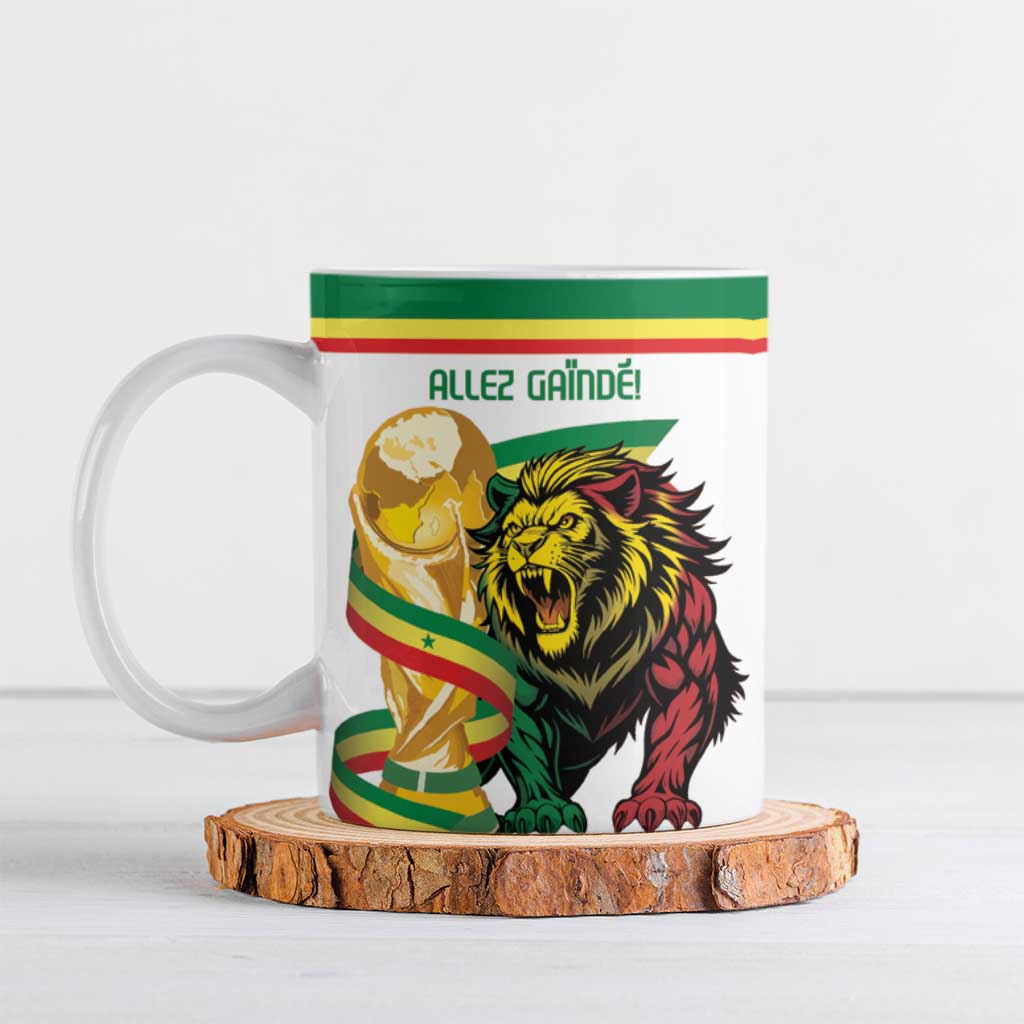 Personalized Senegal WC26 Future Champions Ceramic Mug Lions de la Teranga Allez Gainde