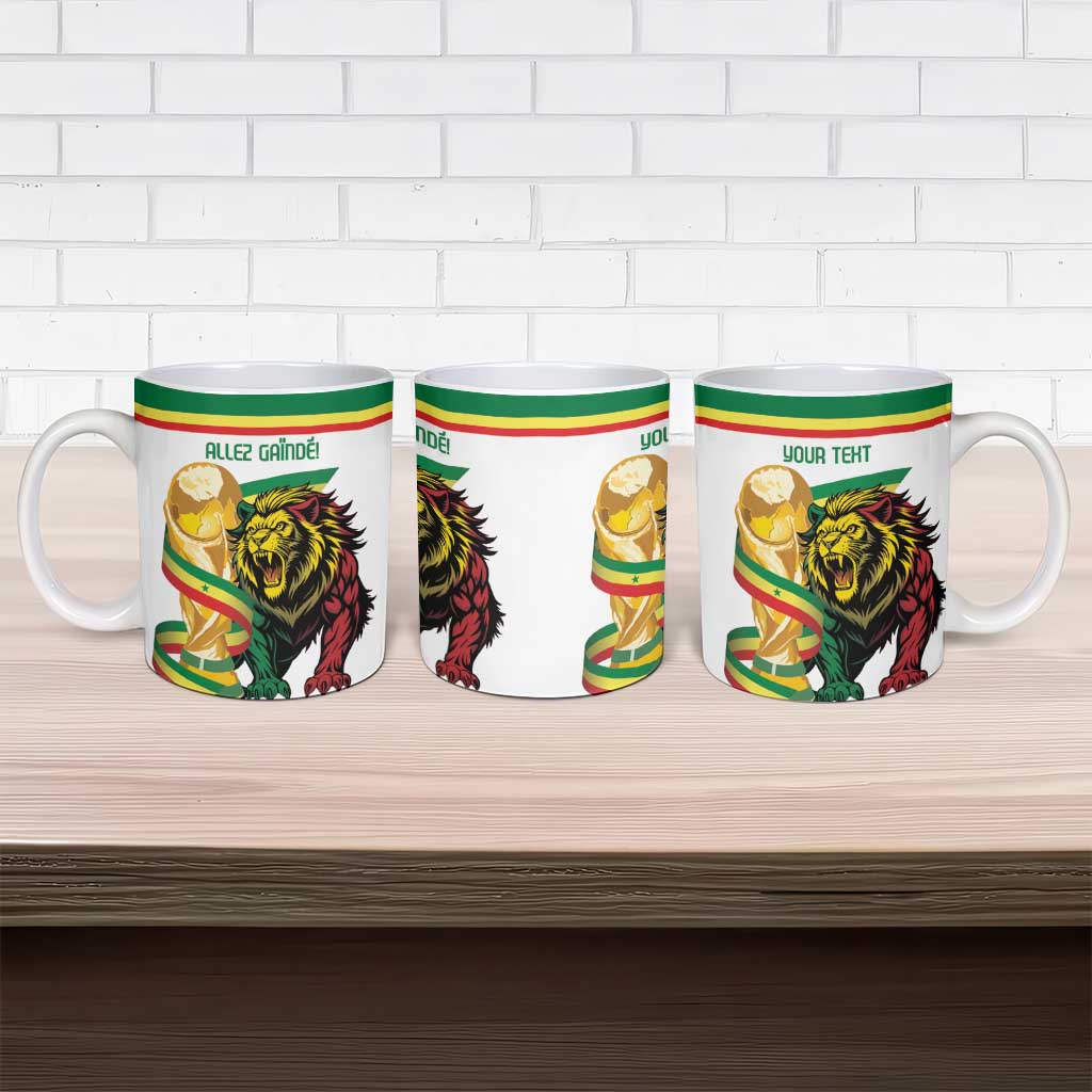 Personalized Senegal WC26 Future Champions Ceramic Mug Lions de la Teranga Allez Gainde