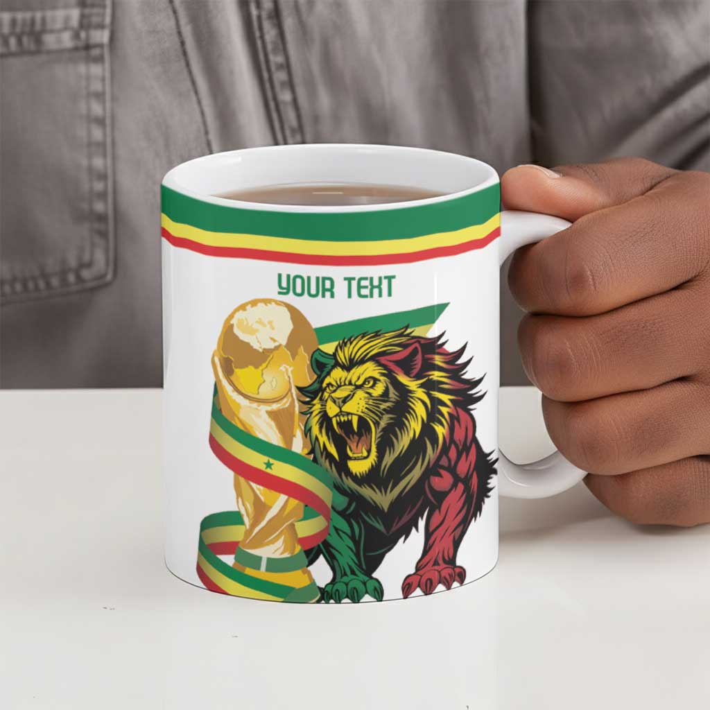 Personalized Senegal WC26 Future Champions Ceramic Mug Lions de la Teranga Allez Gainde