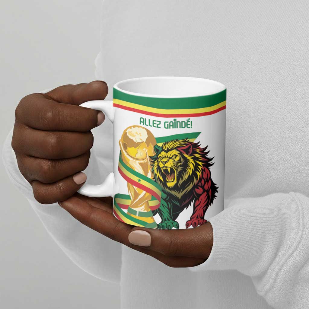 Personalized Senegal WC26 Future Champions Ceramic Mug Lions de la Teranga Allez Gainde