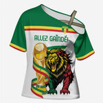Personalized Senegal WC26 Future Champions Cross Shoulder Shirt Lions de la Teranga Allez Gainde