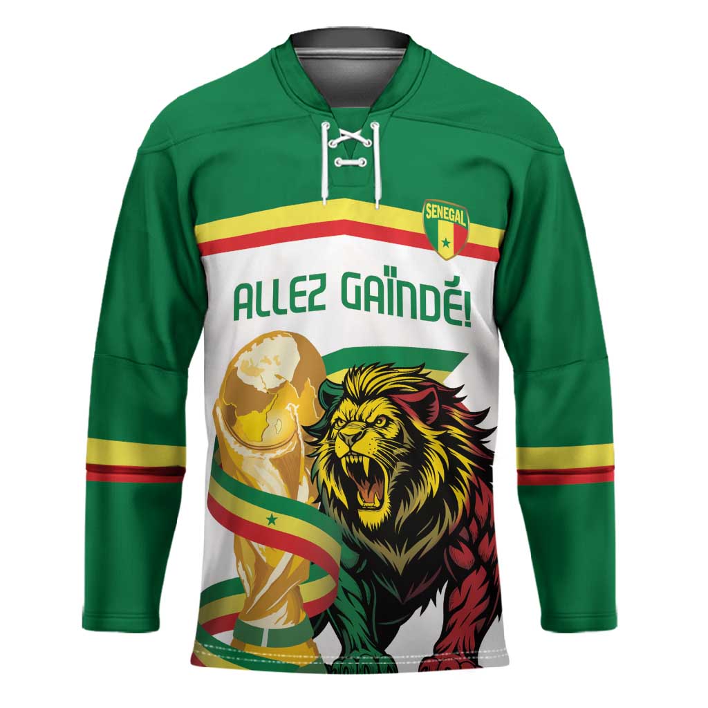 Personalized Senegal WC26 Future Champions Hockey Jersey Lions de la Teranga Allez Gainde