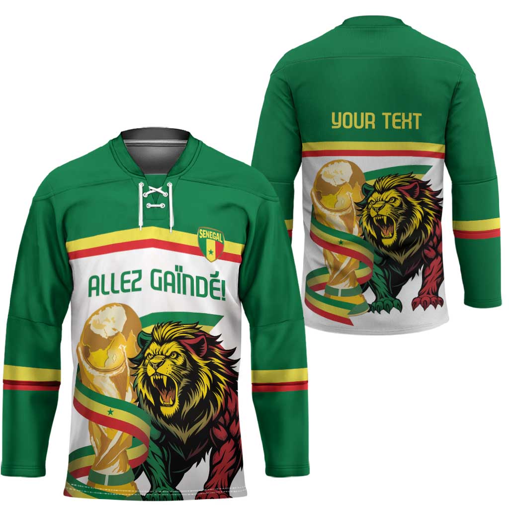 Personalized Senegal WC26 Future Champions Hockey Jersey Lions de la Teranga Allez Gainde